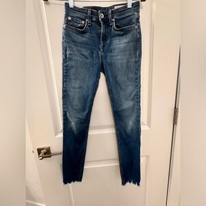 rag & bone cate mid-rise ankle skinny size 25